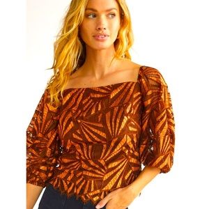 Anthropologie ✨ Eva Franco Shine Lace Blouse ✨Size Large ✨ Sold out ✨